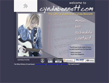 Tablet Screenshot of cyndabennett.com